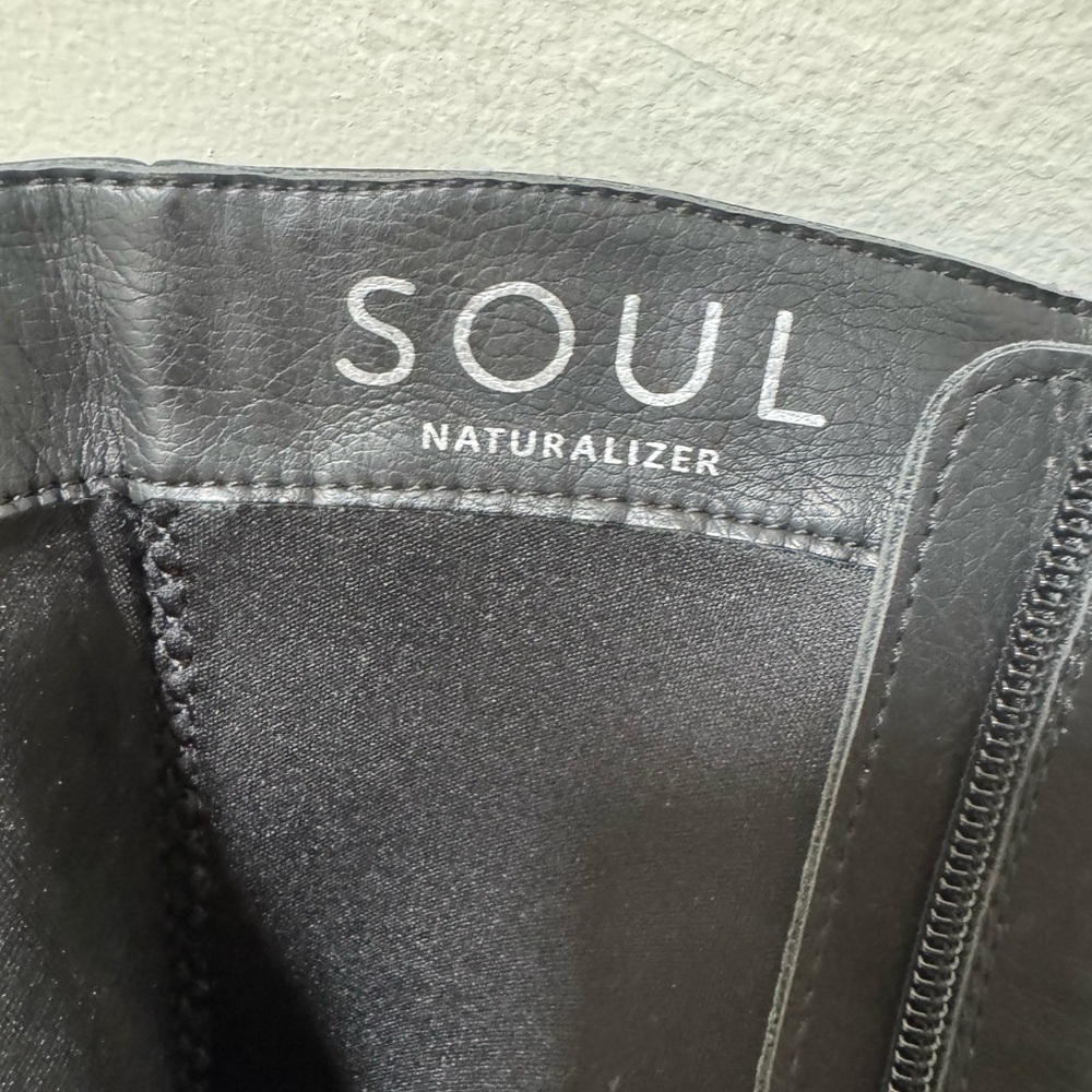 Naturalizer Black Wedge Boots - Picture 2 of 8
